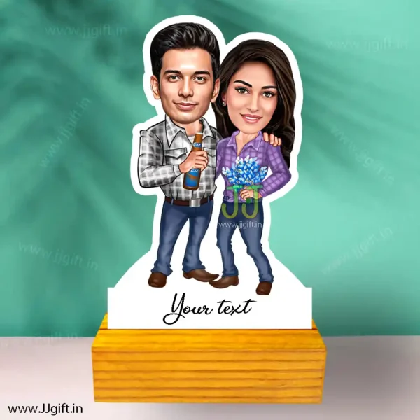 Anniversary couple caricature