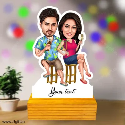 Anniversary couple caricature 2
