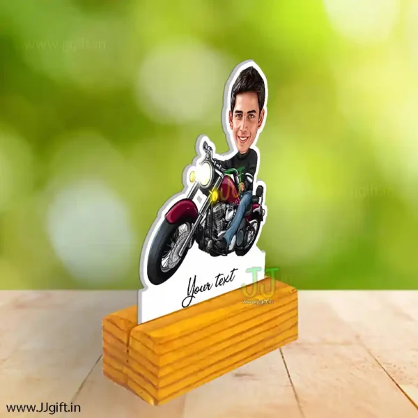 caricature for bike rider