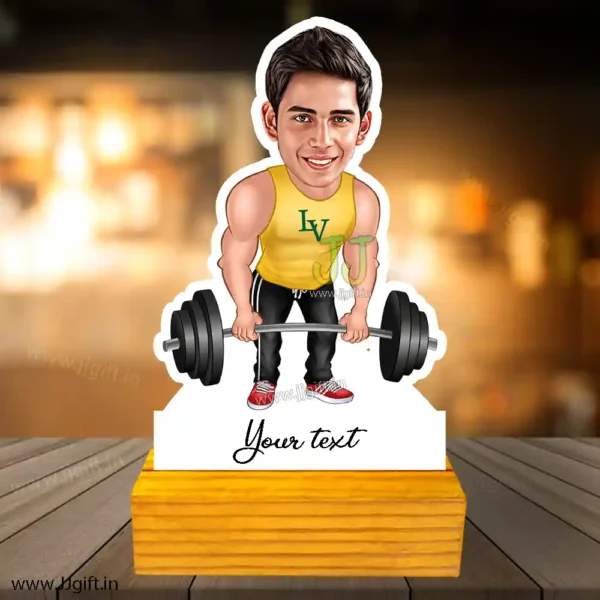 Body builder caricature
