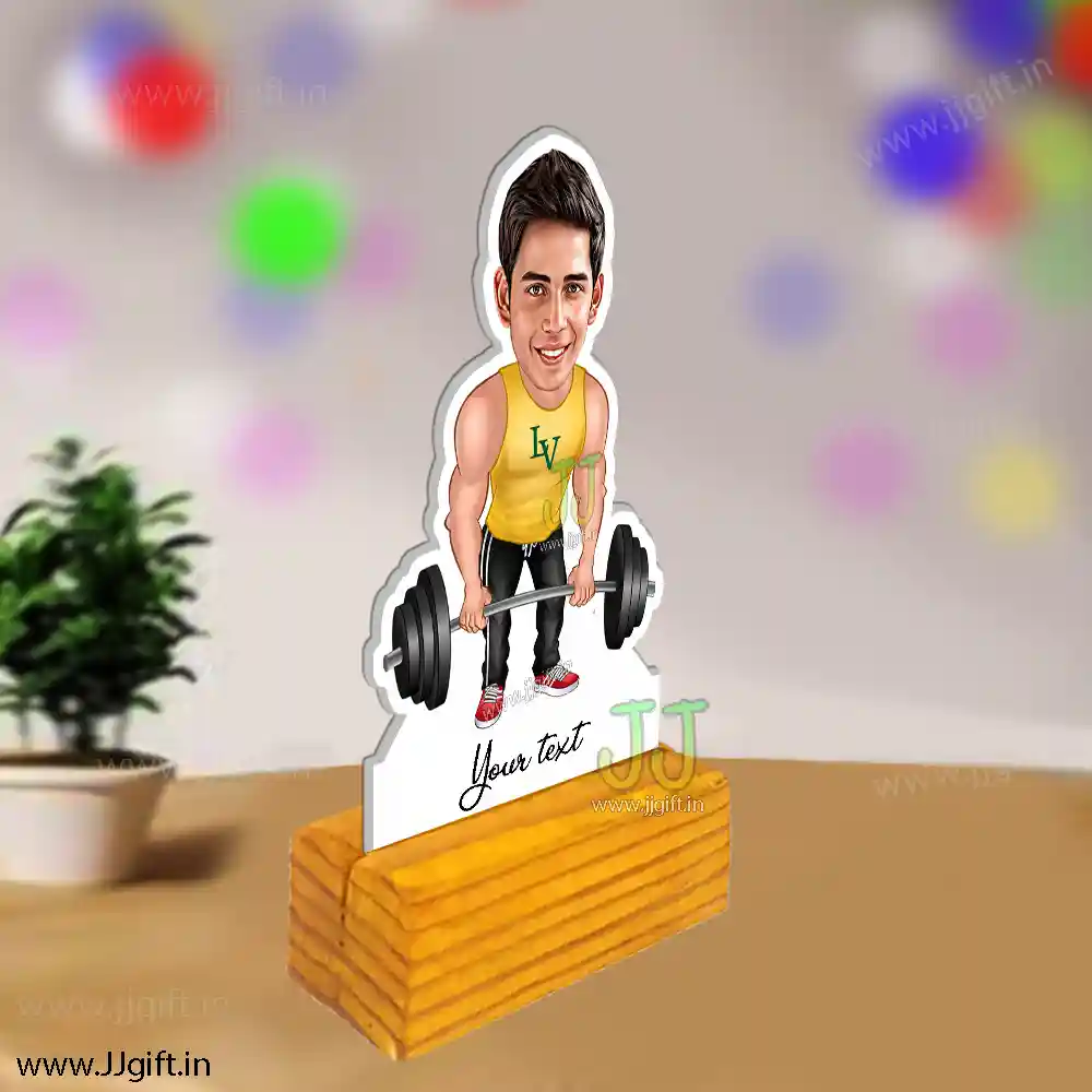 caricature gift for body builder