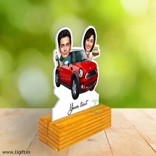 Celebration in car caricature buy online