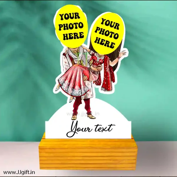 Personalized Couple in wedding costume caricature