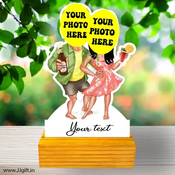 Personalized Couple on vacation caricature 2