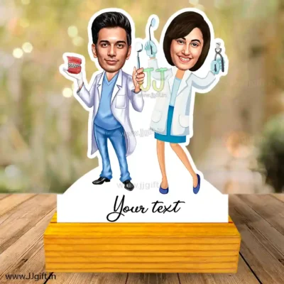 Dentist friend caricature