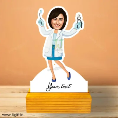 Dentist lady caricature