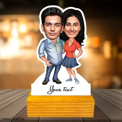 Formal couple caricature