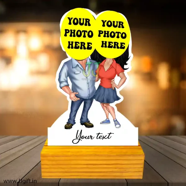 Personalized formal couple caricature