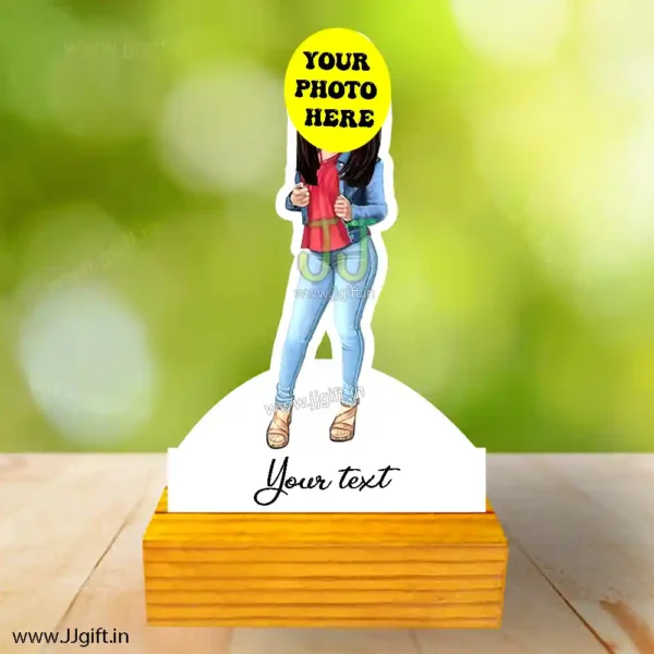 fashion girl caricature