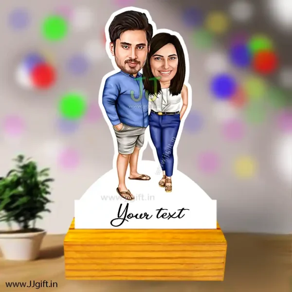 Happy couple caricature 2
