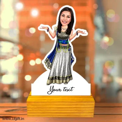 Indian traditional women caricature