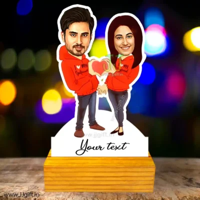 Love connection Personalized couple caricature