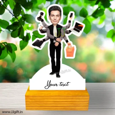 Personalized father caricature , man hustler caricature