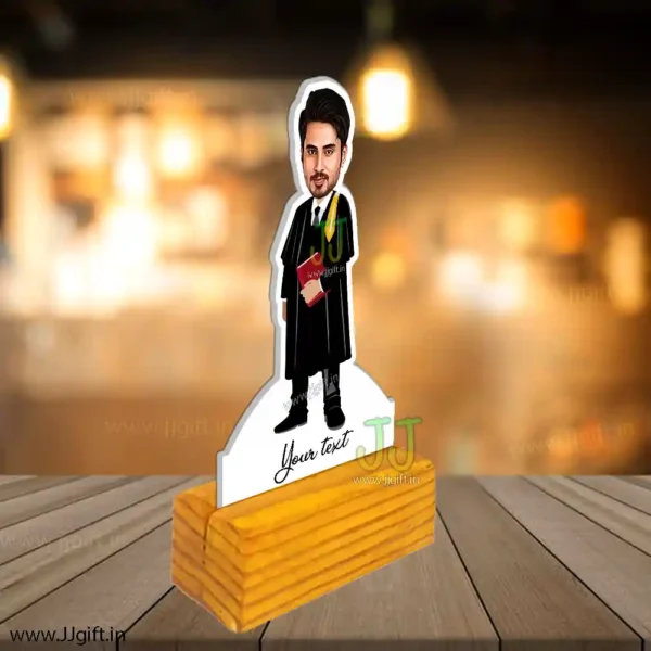 customize man lawyer caricature