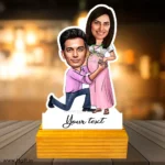 Pregnancy reveal caricature