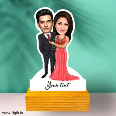 Professional couple caricature