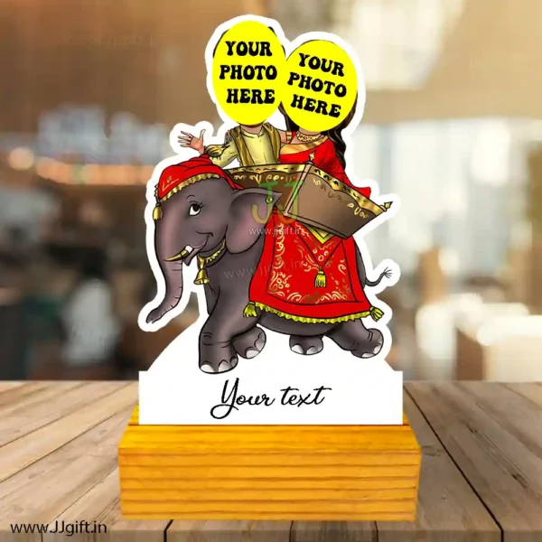 Personalized Ride on elephant caricature