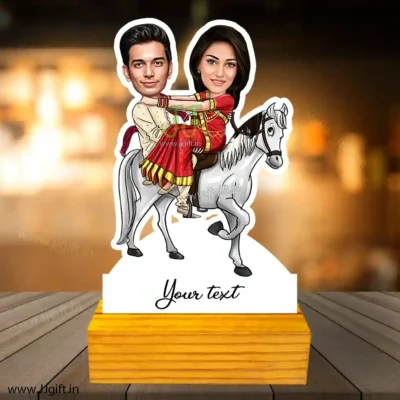 Ride on horse caricature