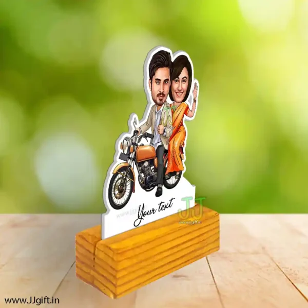 Riding couple caricature buy online