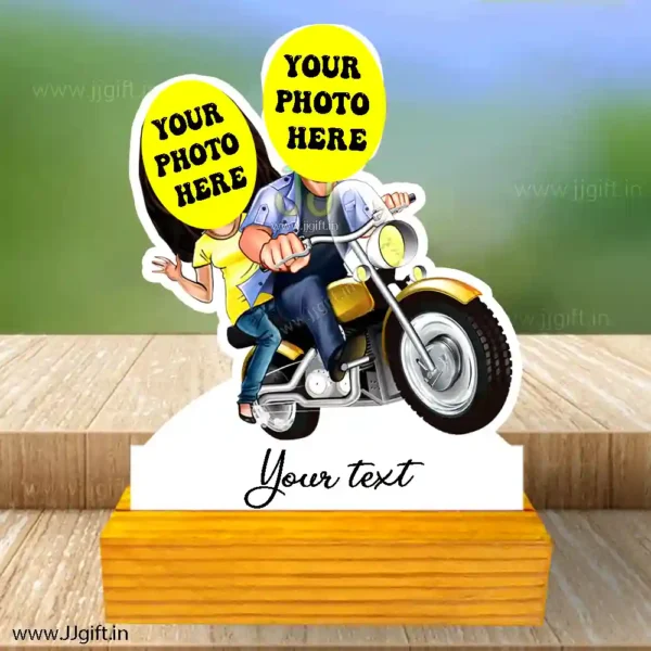 Personalized Riding couple caricature 3