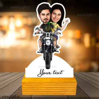 Riding couple caricature 5