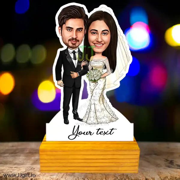 Wedding couple caricature 6