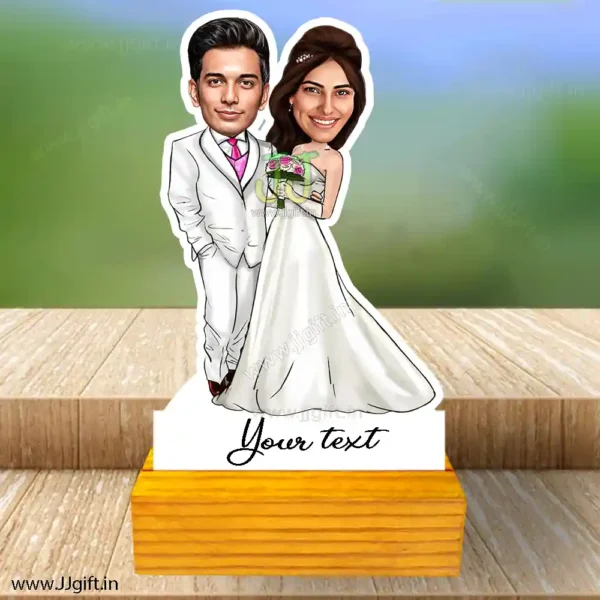 Wedding couple caricature 8