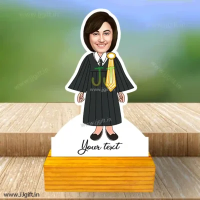 Women lawyer caricature