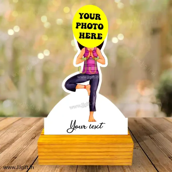 yoga lover caricature