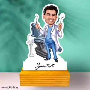 caricature gift for dentist man