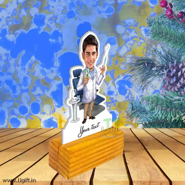 Personalize Dentist caricature