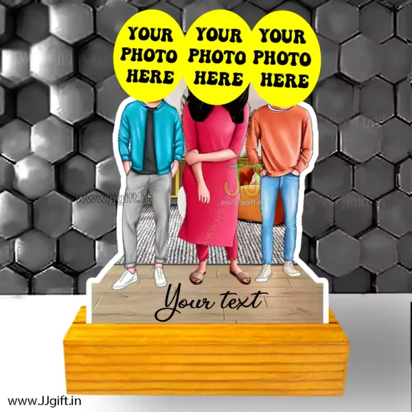 caricature gift for 2 male and 1 female