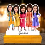 Female best friend caricature gift