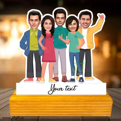 Friend group caricature 2