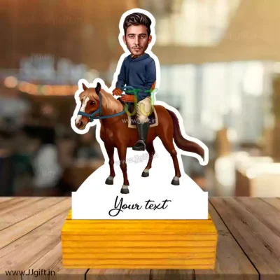 Horse riding caricature gift