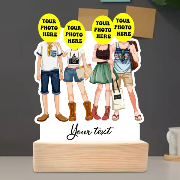 caricature gift for 4 best friends - Image 3