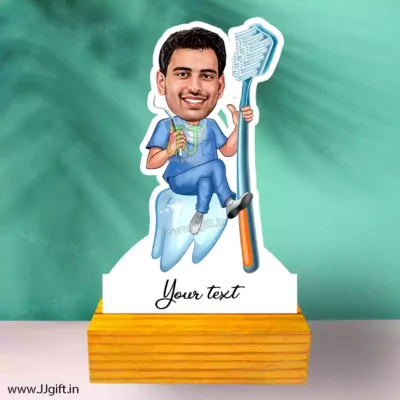 dentist man caricature