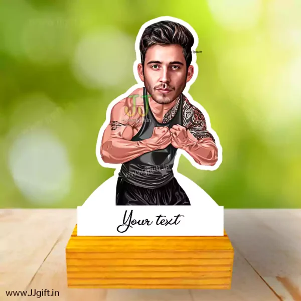 Workout caricature