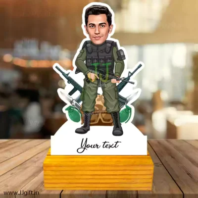 Army retirement caricature gift