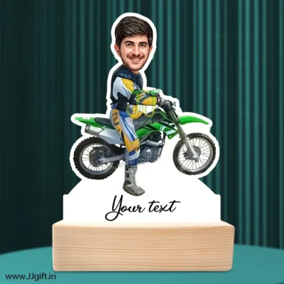 Bike rider caricature