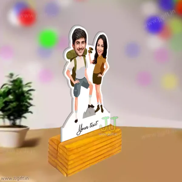 Caricature gift for traveling couple - Image 2