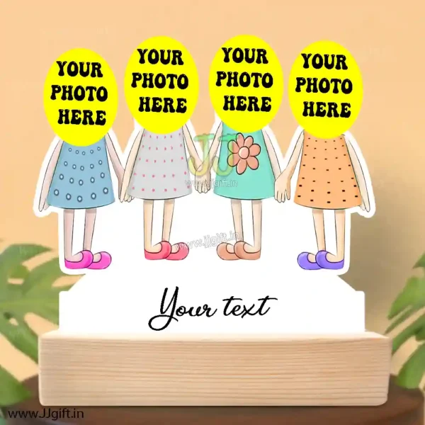 Caricature Gift for 4 female friends in childish and funny look - Image 3