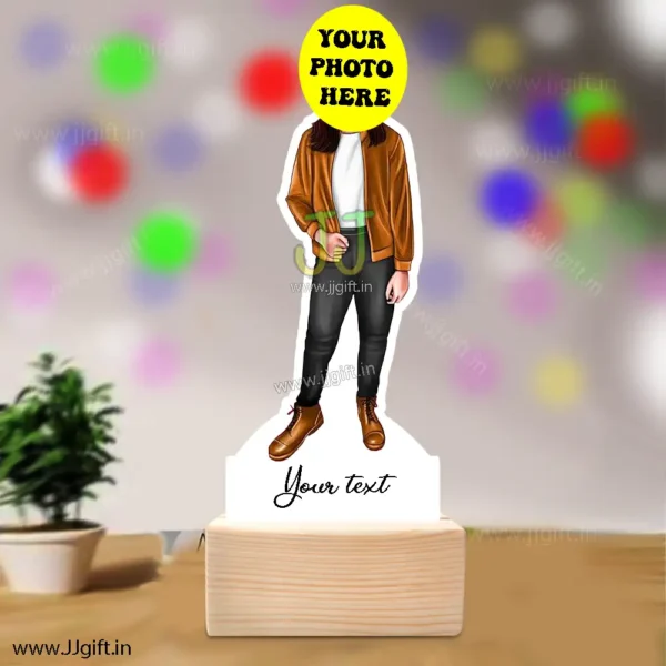 Girl in Jeans and jacket caricature - Image 3