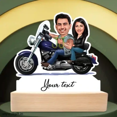 Rider couple caricature