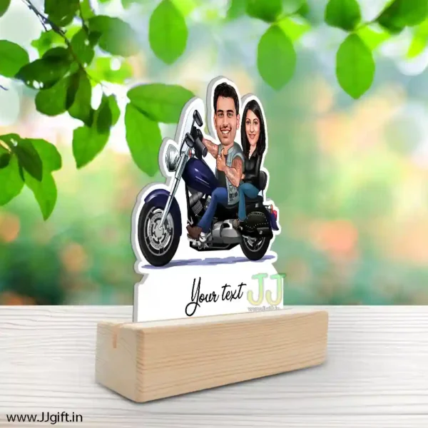 Rider couple caricature - Image 2
