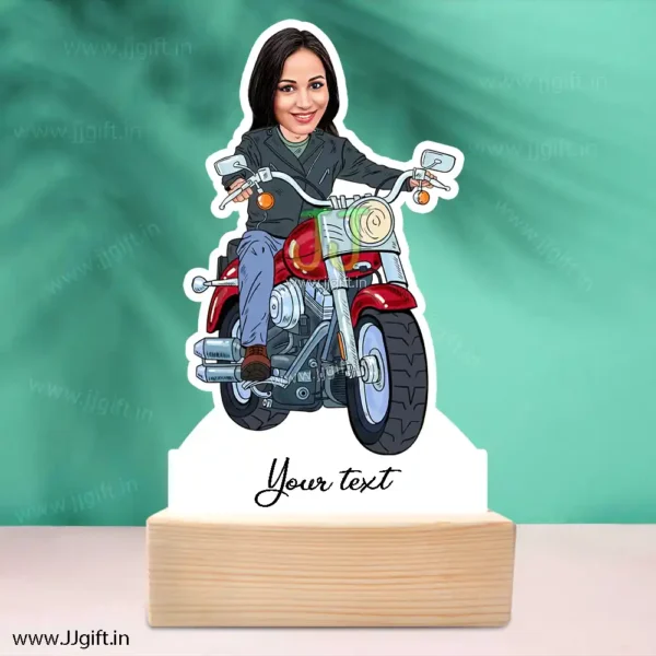 Rider girl caricature