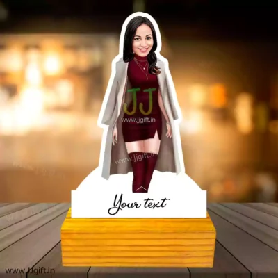 Stylish girl caricature 4