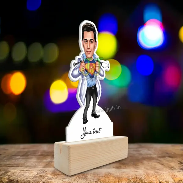 Superhero doctor caricature - Image 2