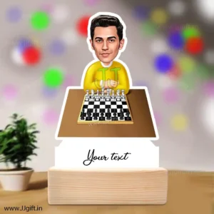Caricature gift for chess lover