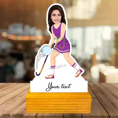 Hockey player caricature gift